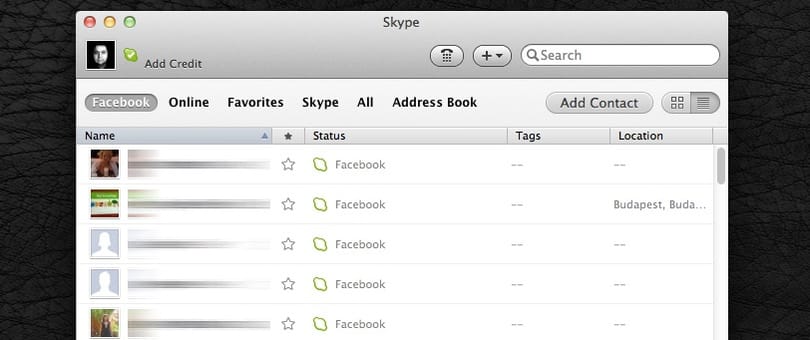 Facebook integráció lesz az új OS X-es Skype-ban