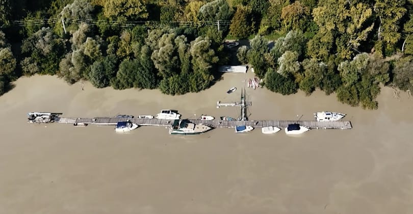 Így néz ki a magasból a budapesti árvíz
