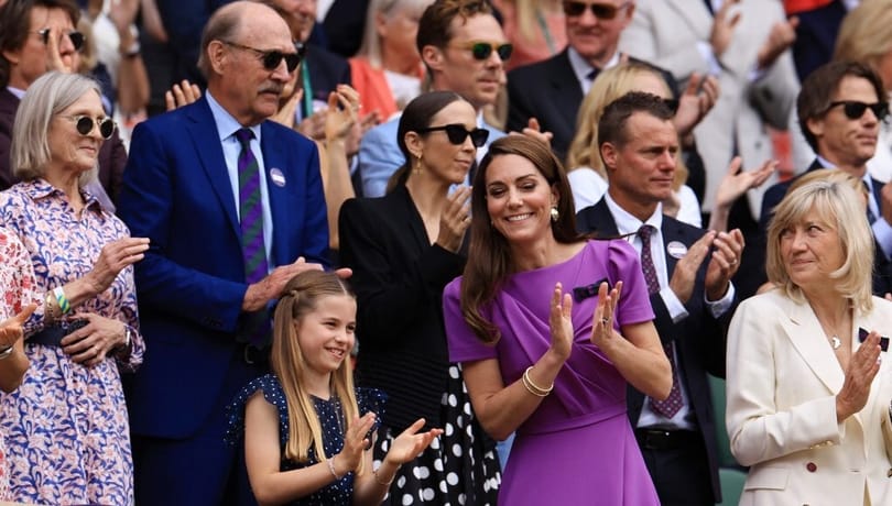 Katalin hercegnét állva tapsolták Wimbledonban