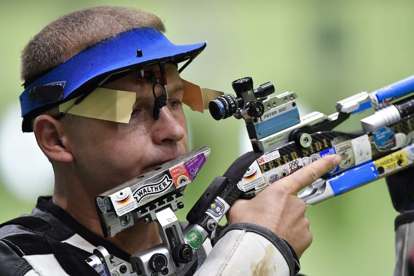 Sidi Péter döntős 10 m-es férfi légpuskában
