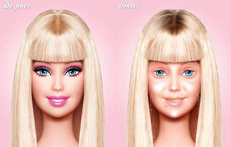 Sokkoló fotó: így néz ki Barbie smink nélkül