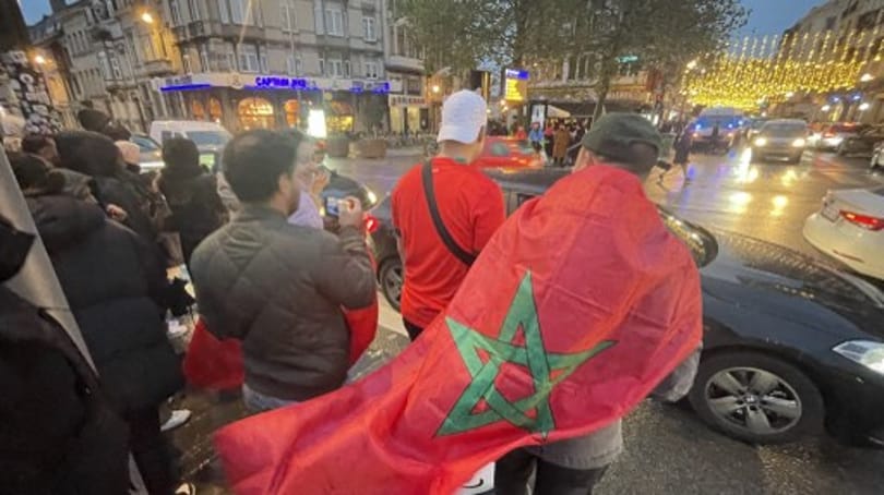 A marokkóiak élőlánccal fékezték meg a marokkóiakat Belgiumban
