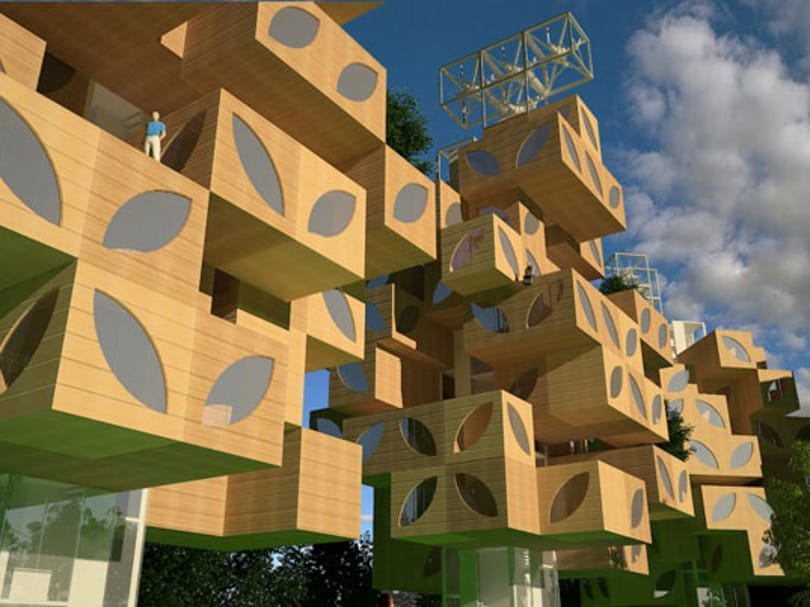 Élet a felhők között! Jenga-ház Japánból