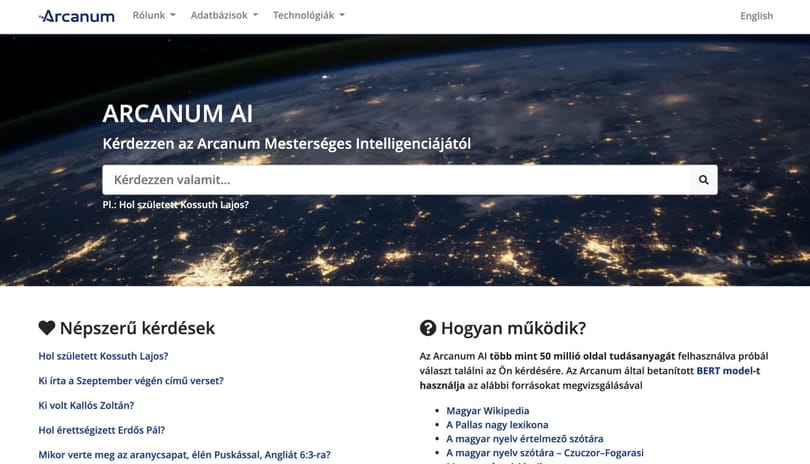 Pár éve még lehetetlennek tűnt: kérdezzen magyarul az Arcanum mesterséges intelligenciájától