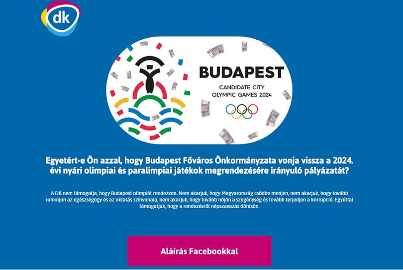 Leálltak Gyurcsányék a csalóka olimpiás aláírásgyűjtéssel
