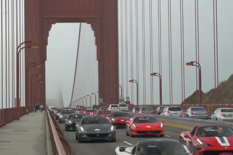 Így fesztiváloznak a ferrarisok – videó