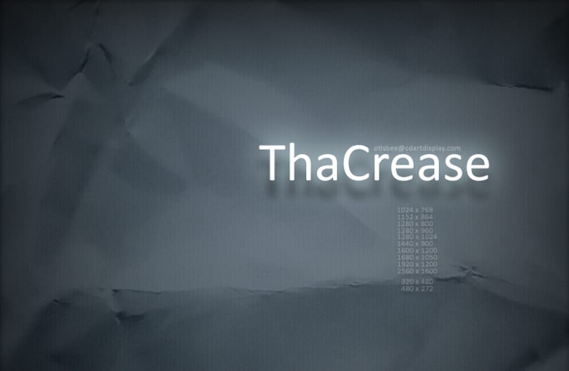 Mai háttérkép: ThaCrease Walls - gyűrött kartont az Asztalra!