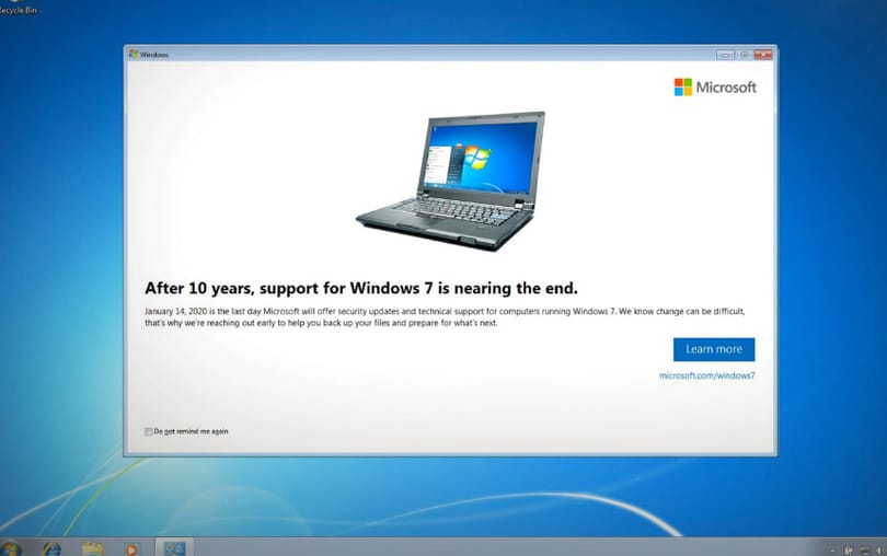 Ha Windows 7 fut a gépén, tudjon róla: nincs mese, jön a likvidálós figyelmeztetés