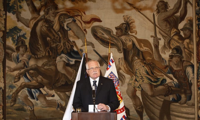 Cseh államfő: tragikus hiba volt létrehozni az új pénzügyi uniót
