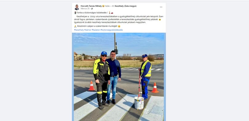 24.hu: Ittasan okozott balesetet egy fideszes városi képviselő, aki nemrég a biztonságos közlekedésről posztolt 