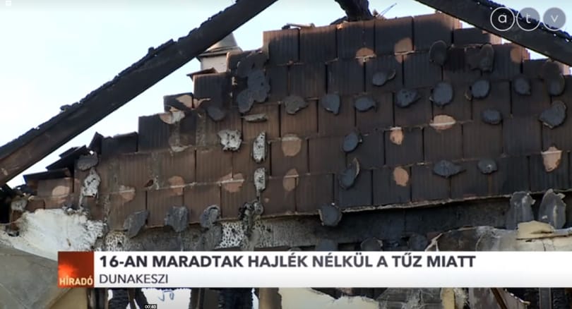 Villámcsapás miatt kapott lángra több ház csütörtök éjjel, 16-an lettek hajléktalanok