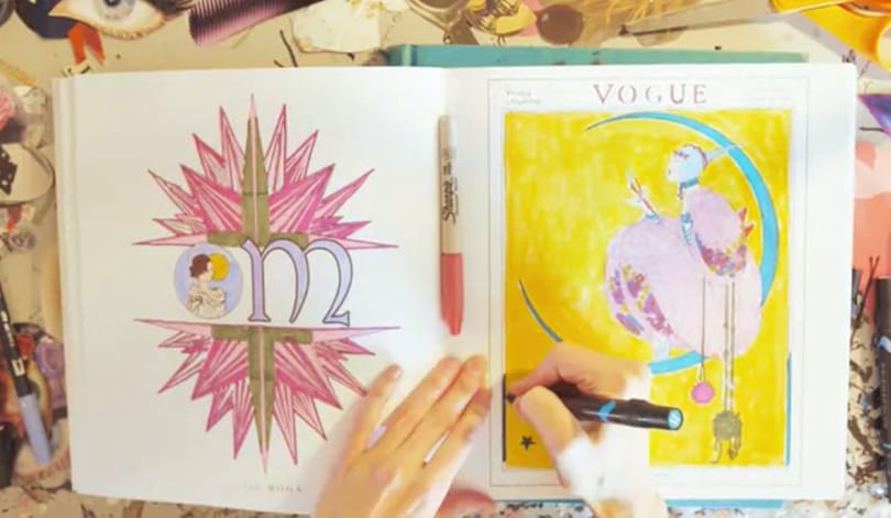 A divattörténet legszebb korszakait idézi a Vogue színezőkönyve