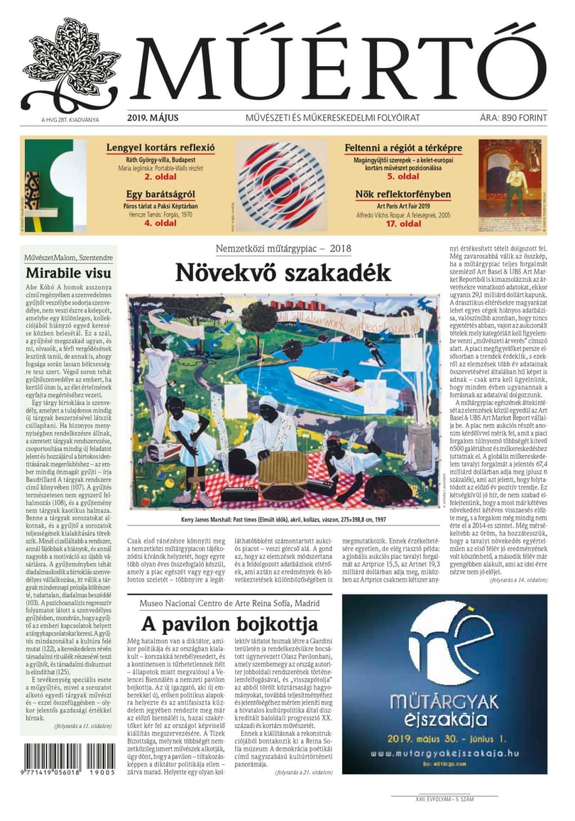 Megjelent a Műértő 2019 májusi lapszáma