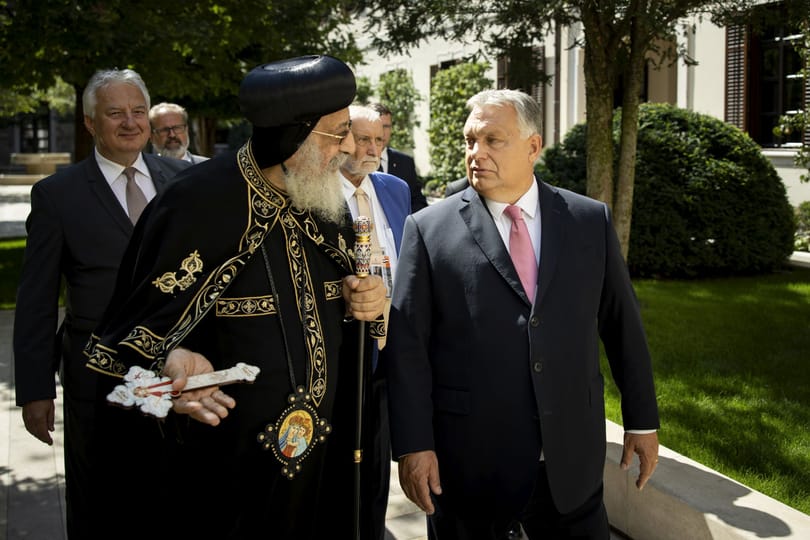 Orbán Viktor most a kopt pápával találkozott