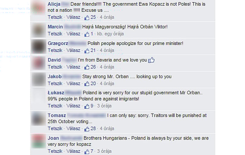 Bűnbánó lengyelek özönlötték el Orbán Facebook-oldalát