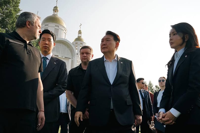 Váratlanul Ukrajnába látogatott a dél-koreai elnök