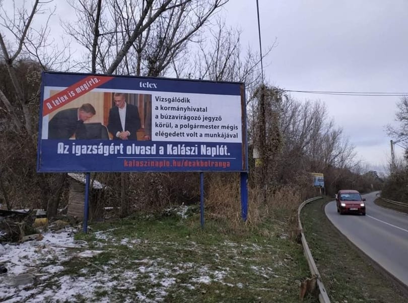 Leszedette a budakalászi jegyző az őt kínosan érintő plakátot