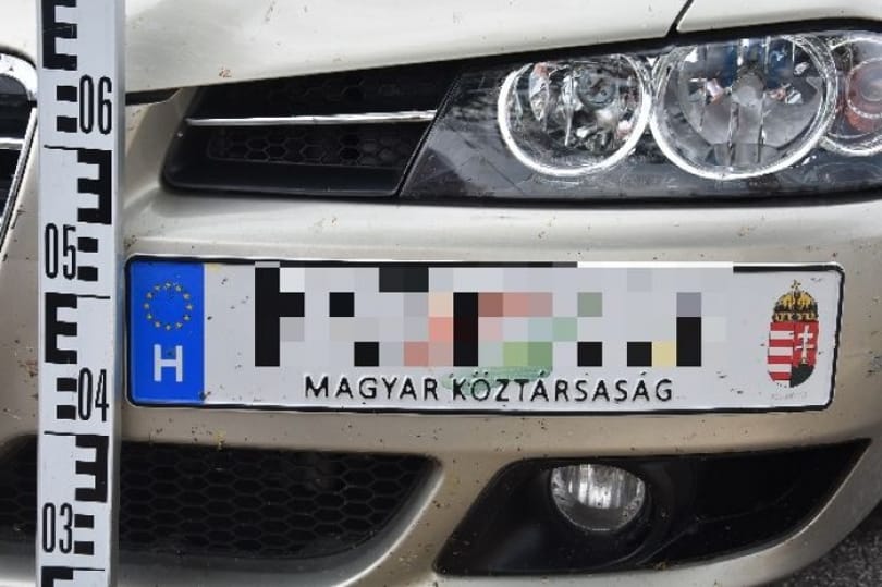 A rendőrök is meglepődhettek, milyen hamis rendszámmal találkoztak