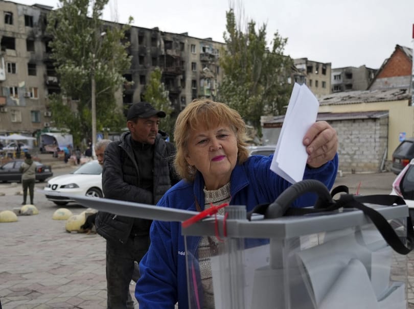 Választásokat tartanak az oroszok az általuk megszállt négy ukrán területen