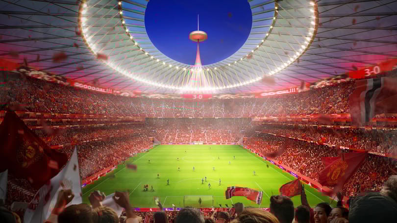 Szürreális mesevilágba vezet minket a Manchester United cirkuszi sátorra hasonlító új stadionja