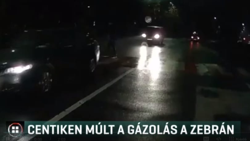 Centiken múlt, hogy nem ütötték el a szabályosan közlekedő gyalogost Pécsen
