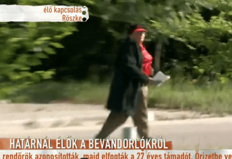 A TV2 futtatta meg Irénke nénit a szerb határon
