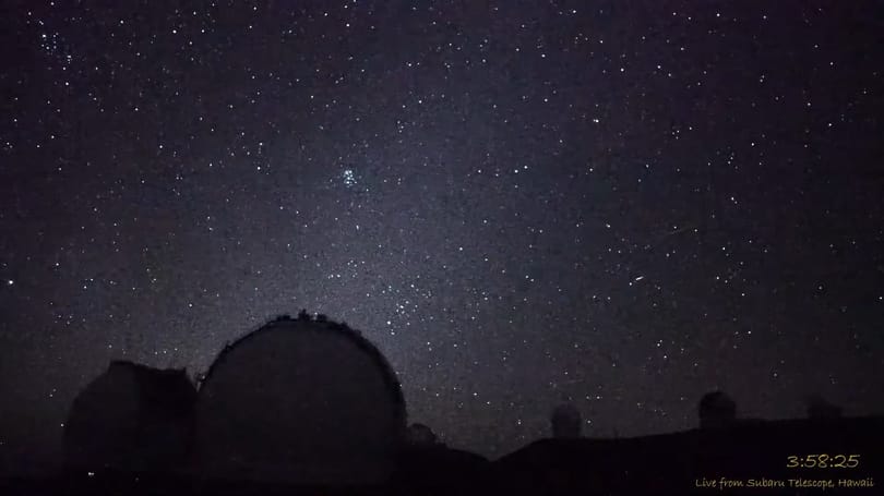 10 másodpercen keresztül záporoztak a meteorok Hawaii egén, az egészet videóra vették