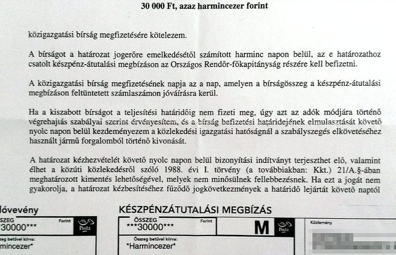 Gyorshajtásos bírság: felhagyott a jogellenes gyakorlattal a rendőrség