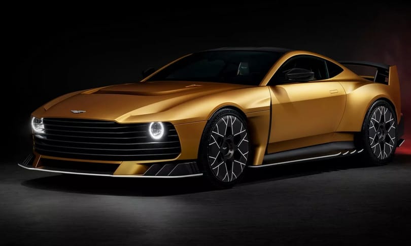 Bivalyerős biturbó V12 és kézi váltó a legújabb Aston Martinban