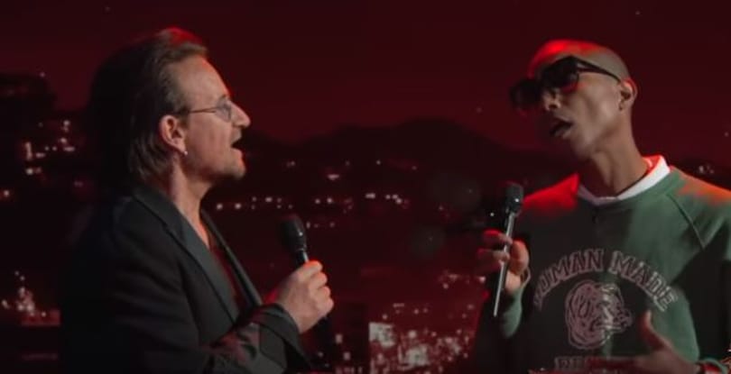 Így még biztos nem hallotta a Bee Gees diszkóslágerét – Bono és Pharell duója