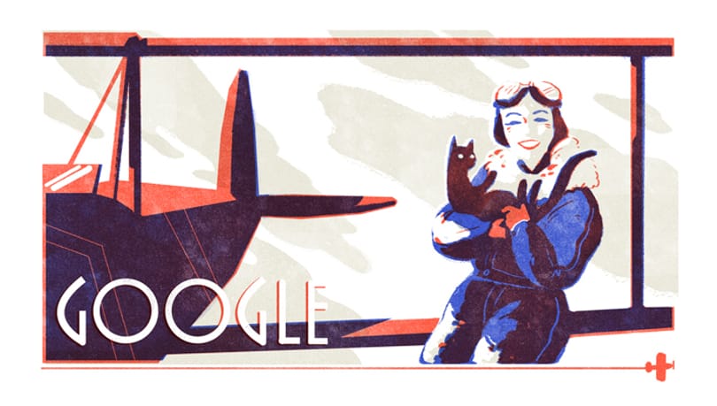 Miért van ma ez a nő és a macskája a Google-kereső főoldalán?