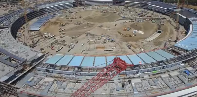 Íme a legfrissebb drónvideó: itt tart most az Apple épülő főhadiszállása