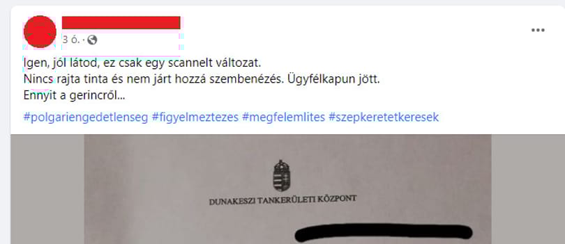 Ügyfélkapun kapták a figyelmeztető levelet a dunakeszi Radnóti sztrájkoló tanárai