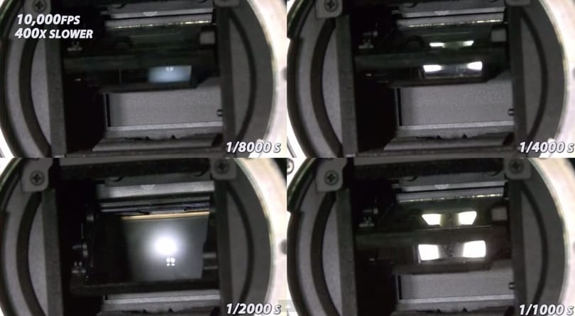 Szuperlassított videón láthatja egy modern fényképezőgép működését