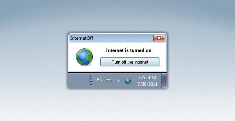 Kapcsolja ki és be minél egyszerűbben gépén az internetelérést!