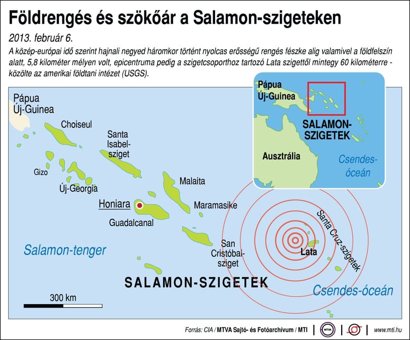Halottjai vannak a Salamon-szigeteki gigaföldrengésnek