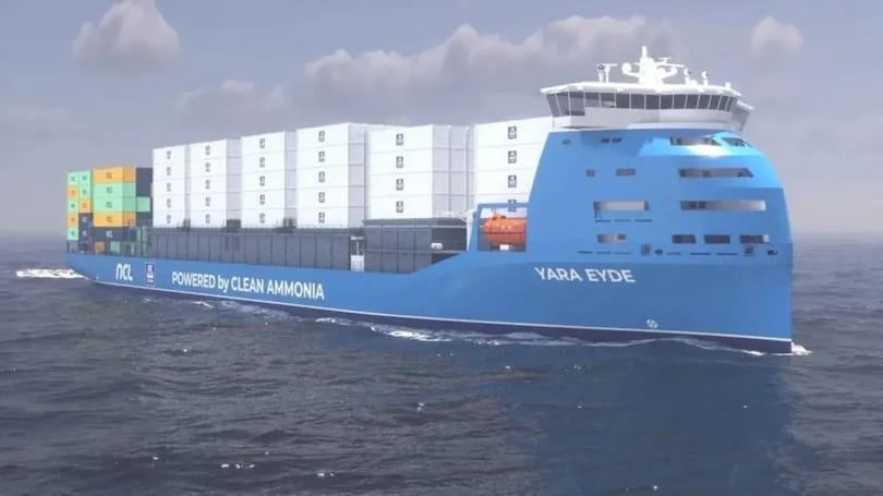 Európai vizeken fog ingázni a hajó, amely évi 11 000 tonna szén-dioxidtól szabadítja meg a világot – ammóniával tankolják meg