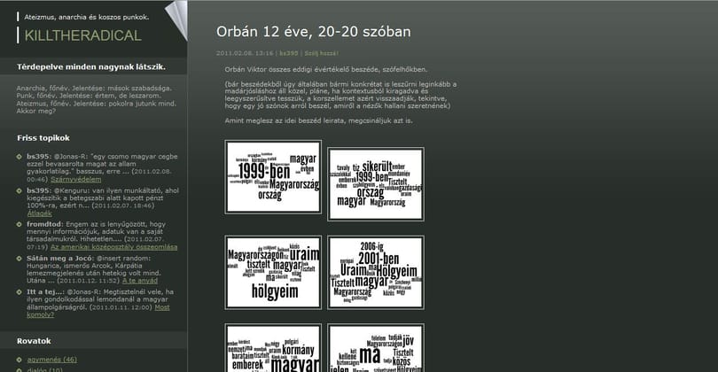 Mely szavakat használta Orbán a leggyakrabban az utóbbi két beszédében?