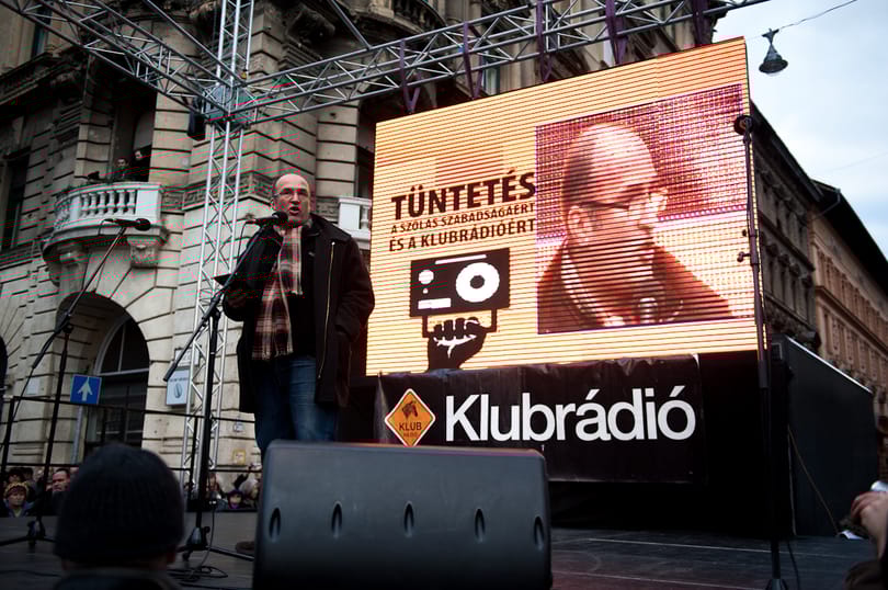 Tüntetés lesz a Klubrádió mellett vasárnap Budapesten