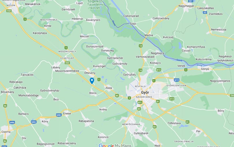 Baleset volt az M1-esen Győr közelében