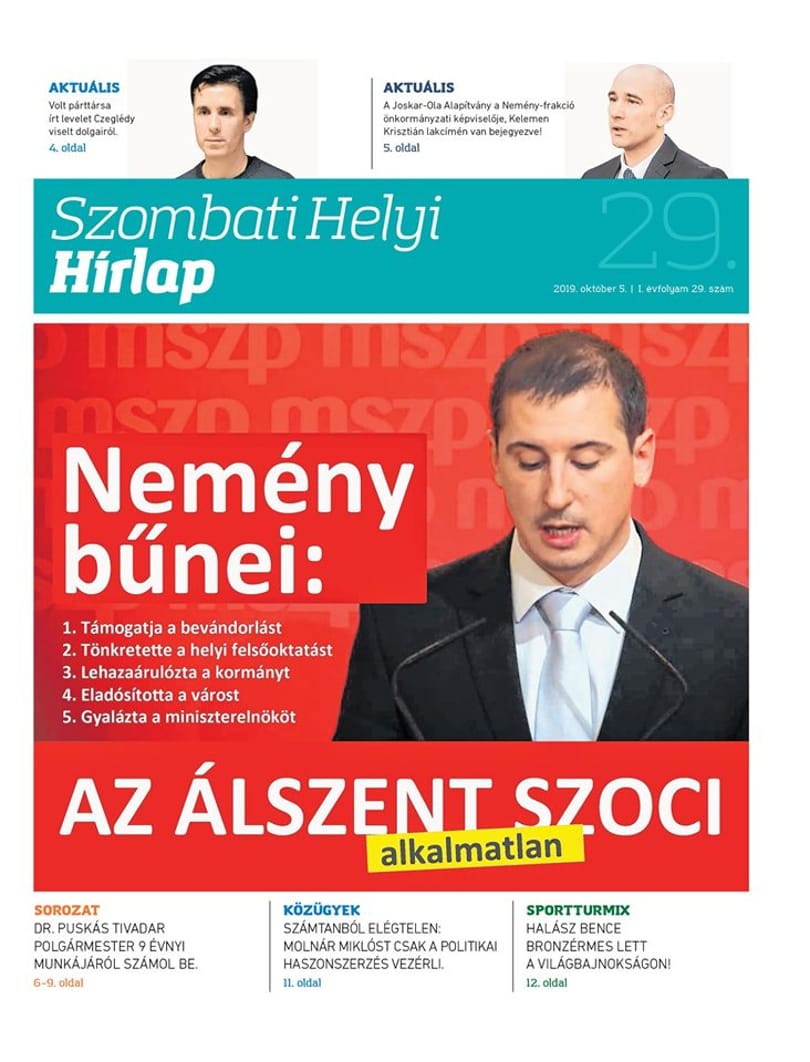 Hónapokig nem volt médiaengedélye, de csak most szűnik meg a szombathelyi propagandalap