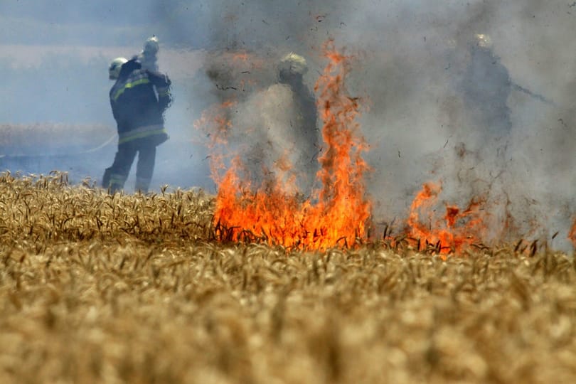 Másfél óra alatt három tarlótűz volt Baranyában