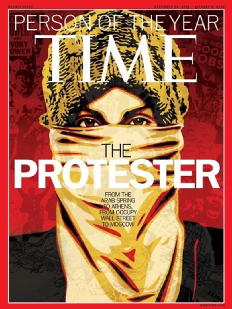 Az év embere a Tüntető a Time magazin szerint 
