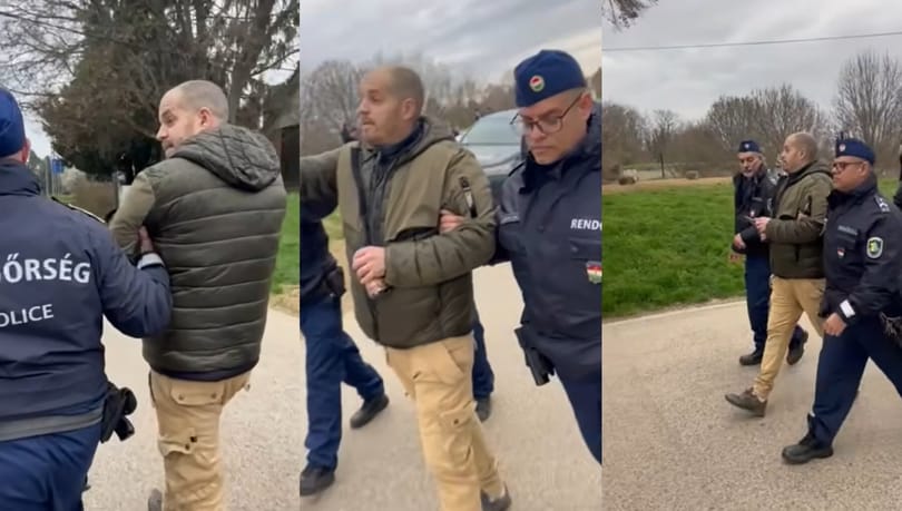 Bede Zsoltot elvitték a rendőrök Magyar Péterék rendezvényéről