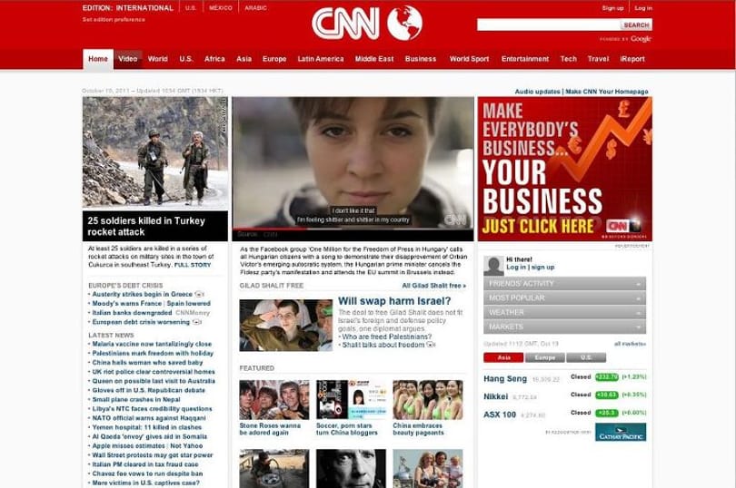 Kamu CNN-felvétel terjed a vasárnapi tüntetésről