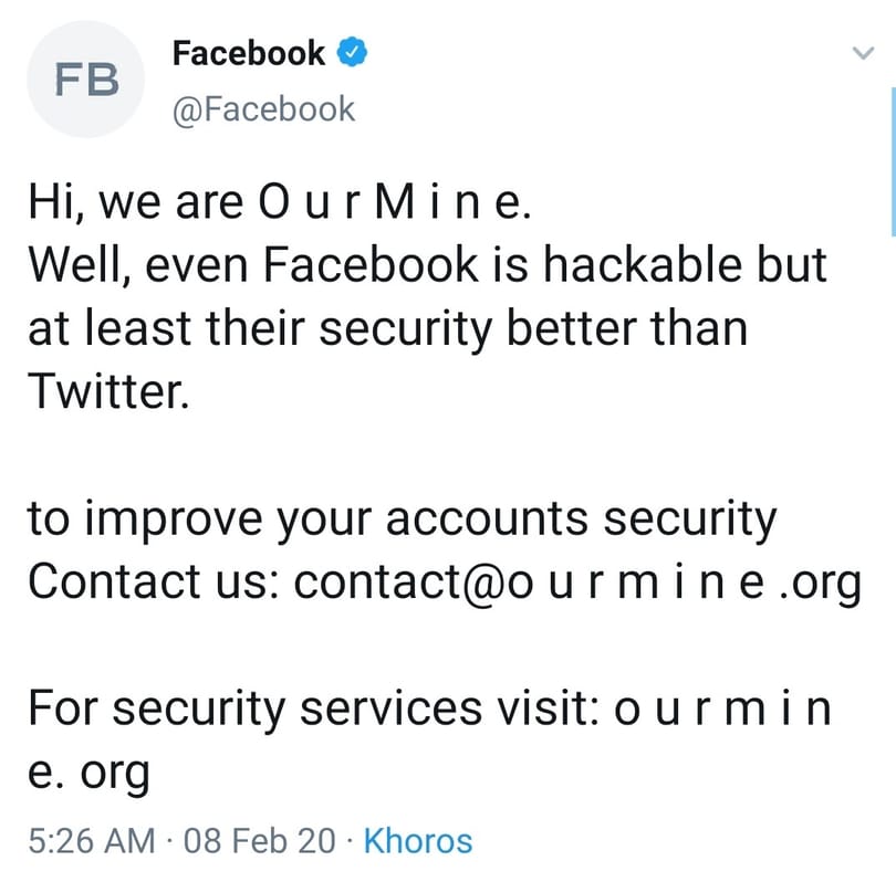 Feltörték a Facebook Twitter- és Instagram-oldalát