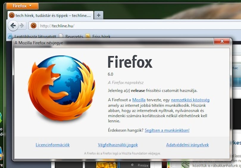 Itt a végleges Firefox 6