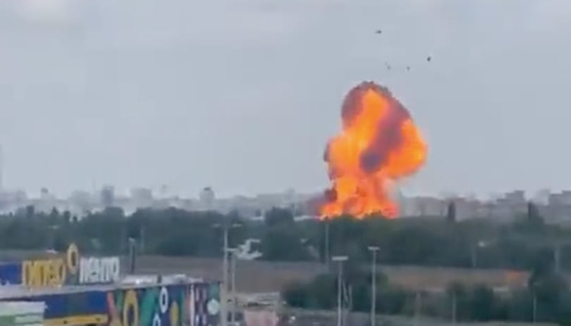 Ég egy olajfinomító Voronyezsnél – videó