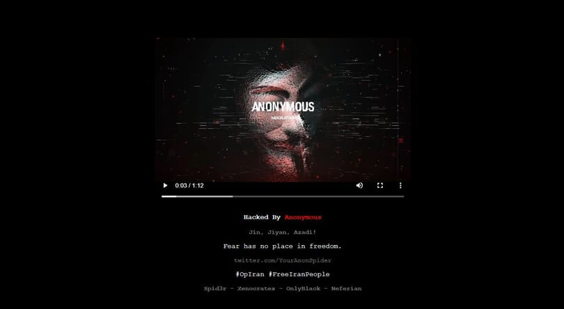 Sorra lövi le a kormányzati weboldalakat az Anonymous, esnek el a térfigyelő kamerák is Iránban