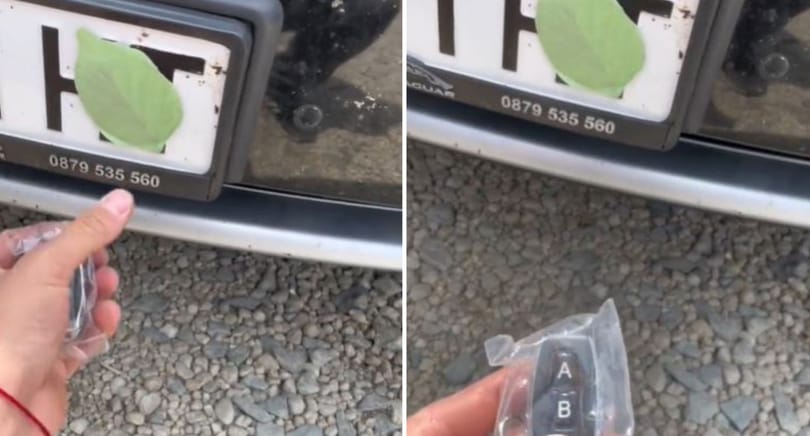 Ilyen rendszámos trükközést sem láttunk még, mint ez a mágneses „falevél”